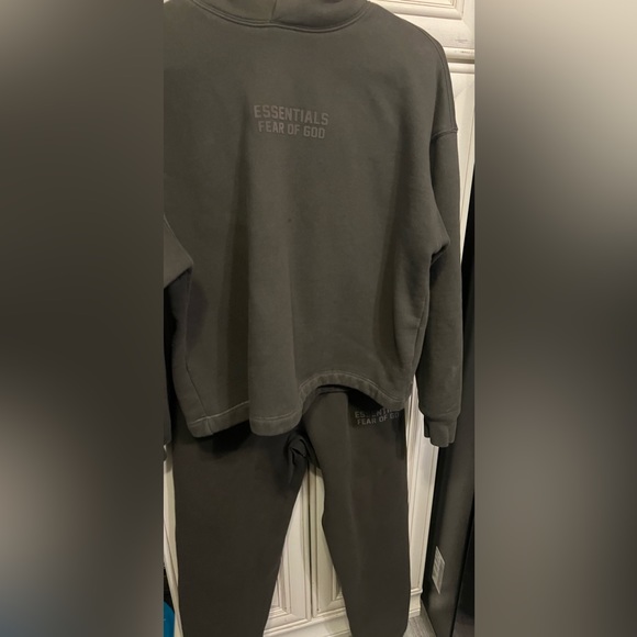 Fear of God Essentials Sweatshirt Set Letters Floral Hoodie Pants T-12 B-14-16 - Picture 9 of 16
